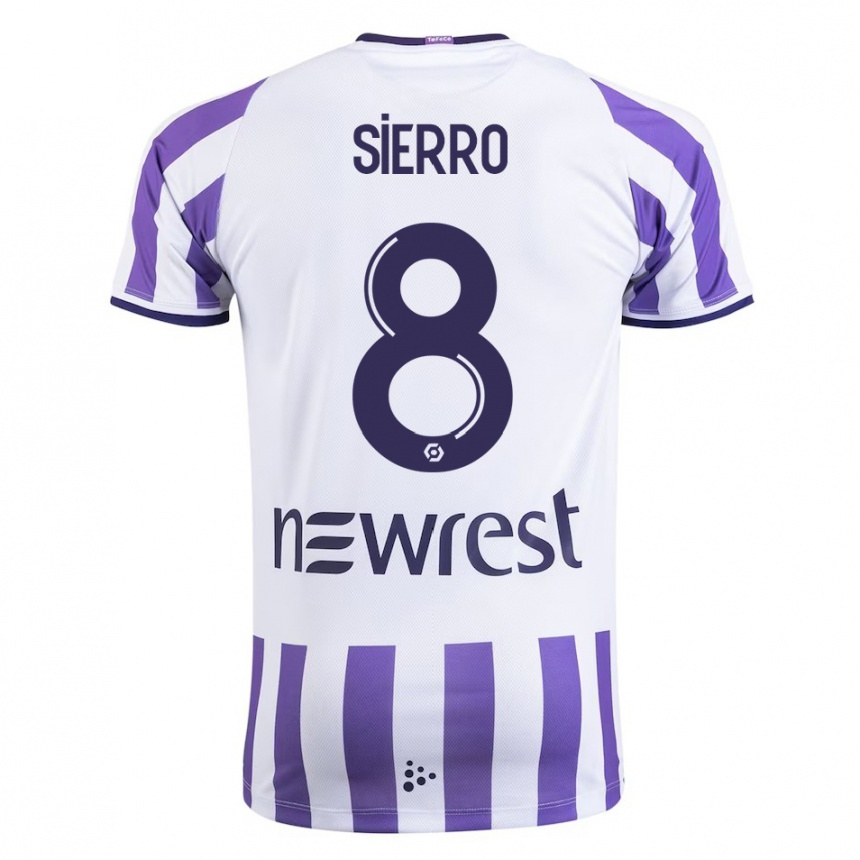 Niño Fútbol Camiseta Vincent Sierro #8 Blanco 1ª Equipación 2023/24