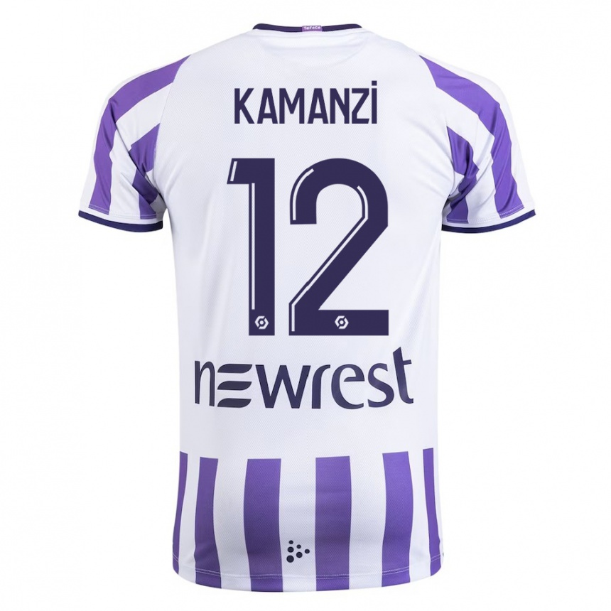 Niño Fútbol Camiseta Warren Kamanzi #12 Blanco 1ª Equipación 2023/24