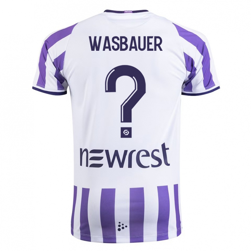 Niño Fútbol Camiseta Nicolas Wasbauer #0 Blanco 1ª Equipación 2023/24