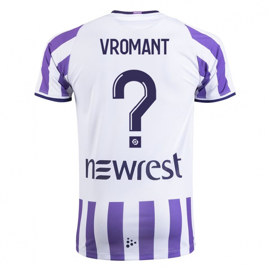 Niño Fútbol Camiseta Todd Vromant #0 Blanco 1ª Equipación 2023/24