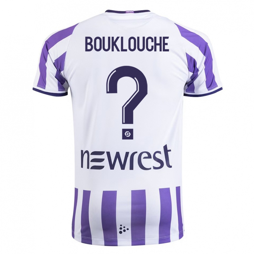 Niño Fútbol Camiseta Kelyan Bouklouche #0 Blanco 1ª Equipación 2023/24