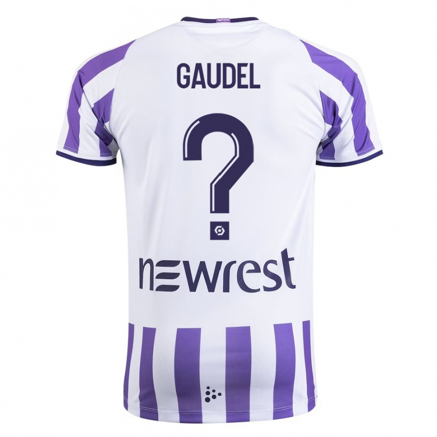 Niño Fútbol Camiseta Raphaël Gaudel #0 Blanco 1ª Equipación 2023/24