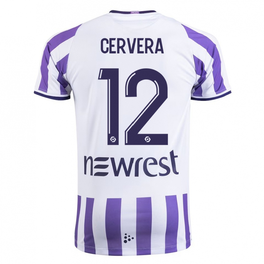 Niño Fútbol Camiseta Laurianne Cervera #12 Blanco 1ª Equipación 2023/24