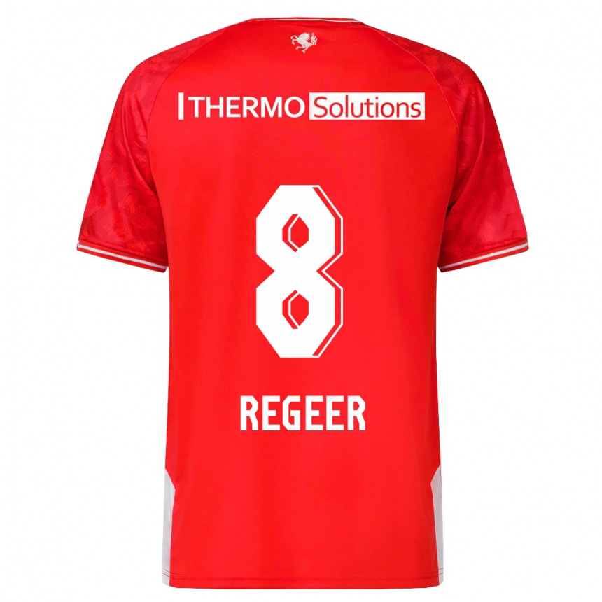 Niño Fútbol Camiseta Youri Regeer #8 Rojo 1ª Equipación 2023/24