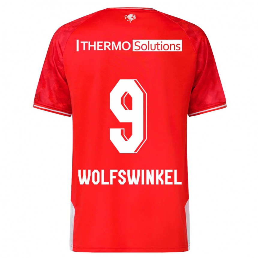 Niño Fútbol Camiseta Ricky Van Wolfswinkel #9 Rojo 1ª Equipación 2023/24