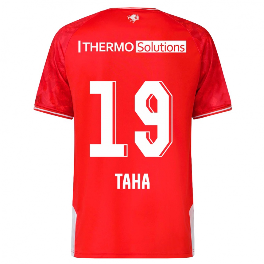 Niño Fútbol Camiseta Younes Taha #19 Rojo 1ª Equipación 2023/24