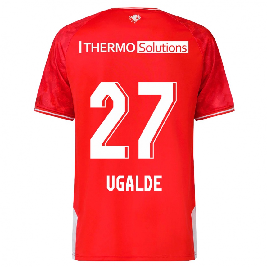 Niño Fútbol Camiseta Manfred Ugalde #27 Rojo 1ª Equipación 2023/24