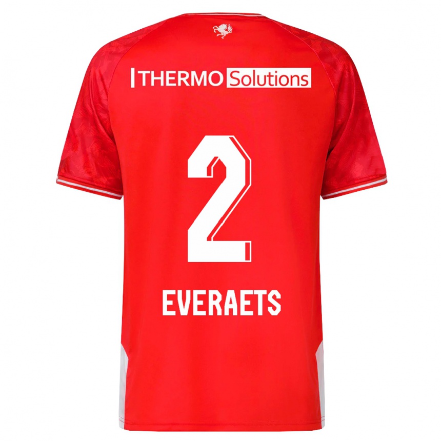 Niño Fútbol Camiseta Kim Everaets #2 Rojo 1ª Equipación 2023/24