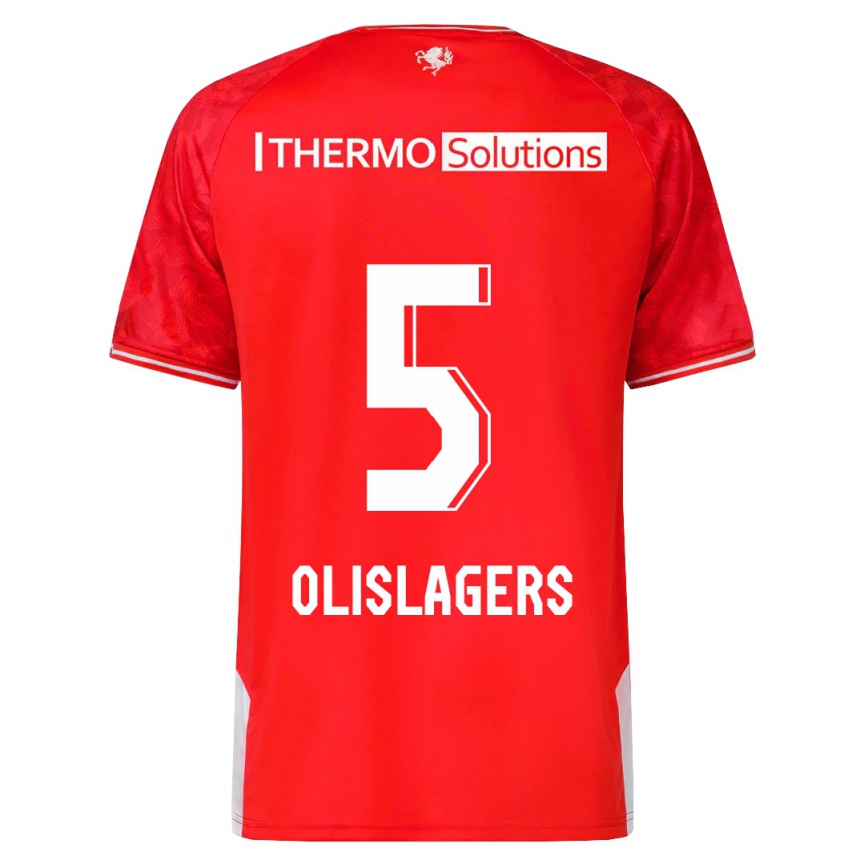 Niño Fútbol Camiseta Marisa Olislagers #5 Rojo 1ª Equipación 2023/24