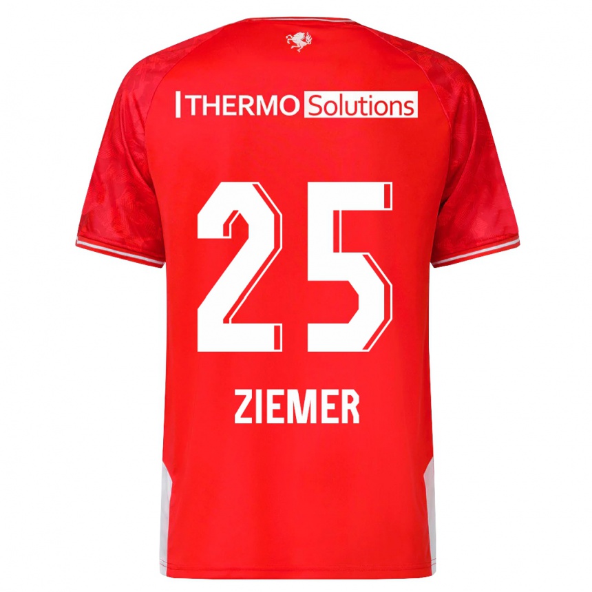 Niño Fútbol Camiseta Taylor Ziemer #25 Rojo 1ª Equipación 2023/24