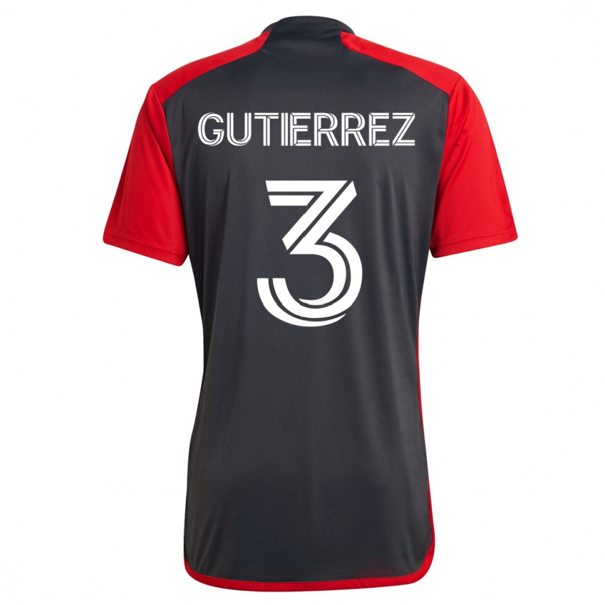 Niño Fútbol Camiseta Cristián Gutiérrez #3 Gris 1ª Equipación 2023/24