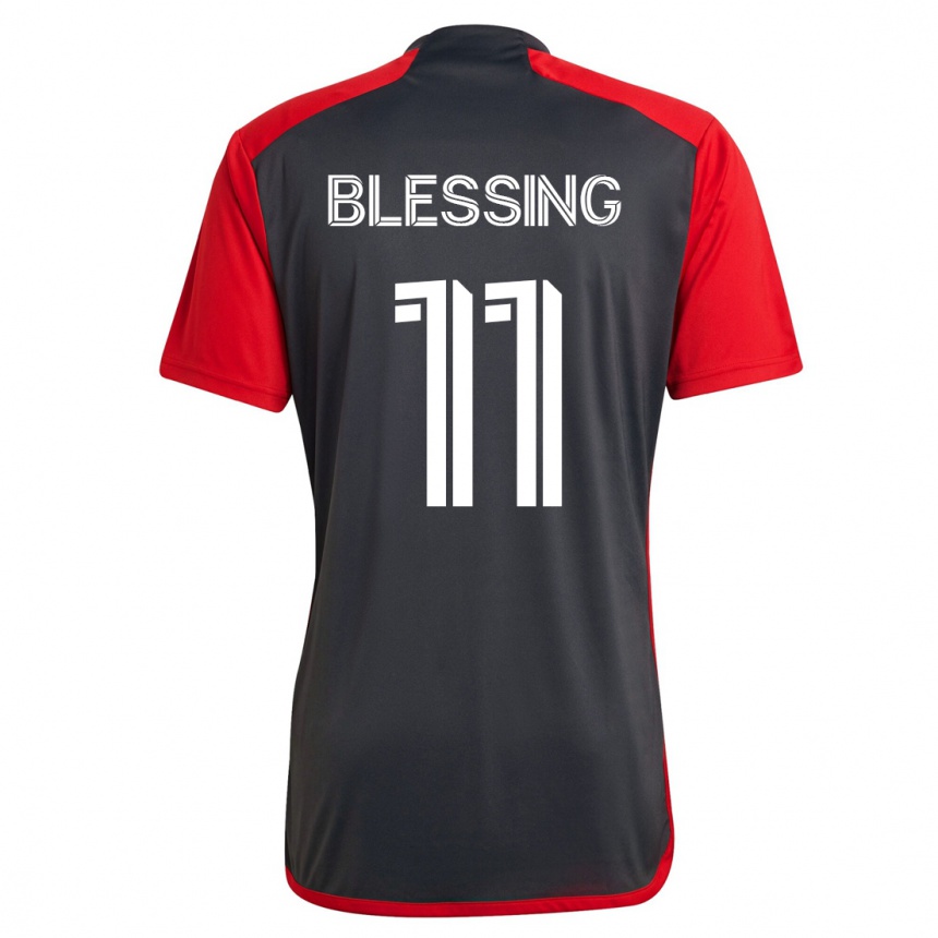 Niño Fútbol Camiseta Latif Blessing #11 Gris 1ª Equipación 2023/24