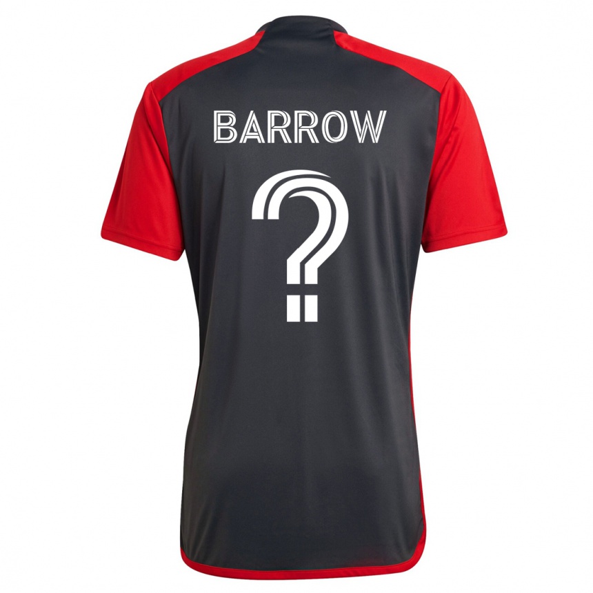 Niño Fútbol Camiseta Dékwon Barrow #0 Gris 1ª Equipación 2023/24
