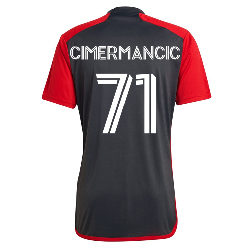 Niño Fútbol Camiseta Markus Cimermancic #71 Gris 1ª Equipación 2023/24