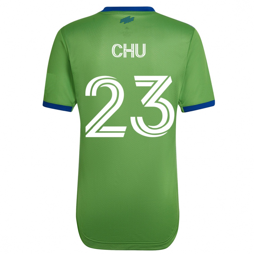 Niño Fútbol Camiseta Léo Chú #23 Verde 1ª Equipación 2023/24