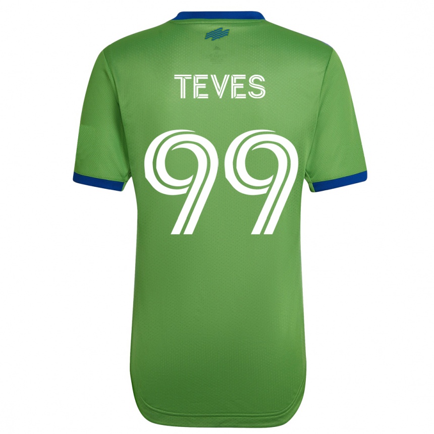 Niño Fútbol Camiseta Dylan Teves #99 Verde 1ª Equipación 2023/24
