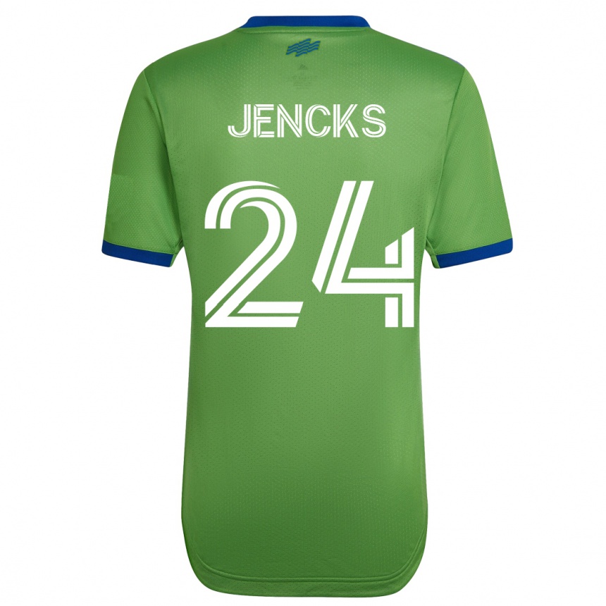 Niño Fútbol Camiseta India Jencks #24 Verde 1ª Equipación 2023/24