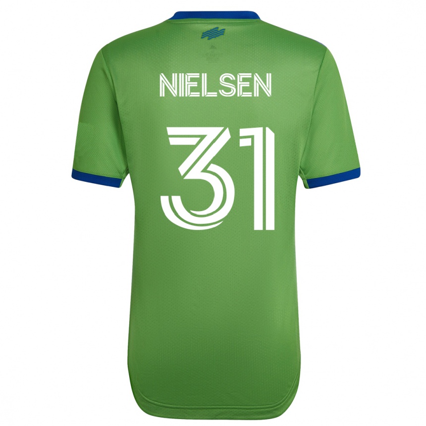 Niño Fútbol Camiseta Madeline Nielsen #31 Verde 1ª Equipación 2023/24