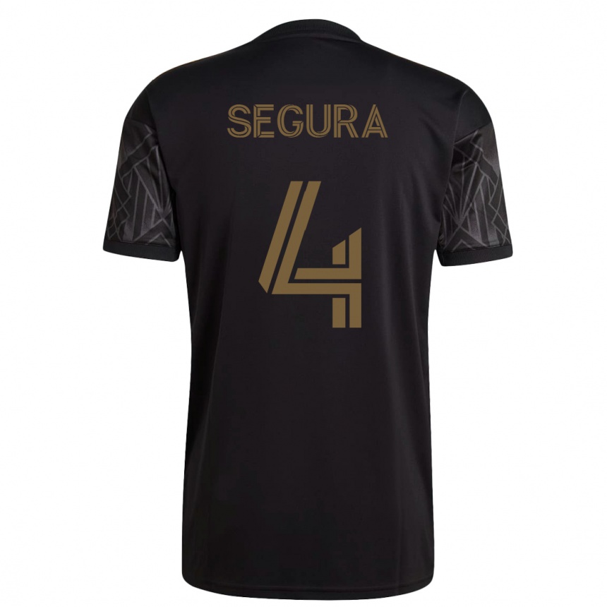 Niño Fútbol Camiseta Eddie Segura #4 Negro 1ª Equipación 2023/24