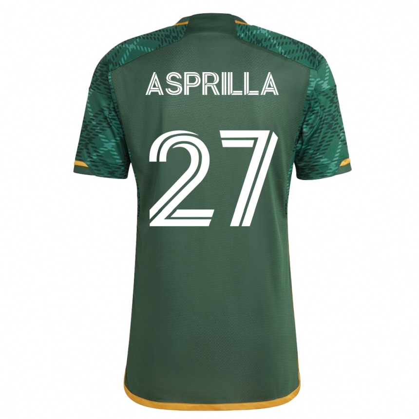 Niño Fútbol Camiseta Dairon Asprilla #27 Verde 1ª Equipación 2023/24
