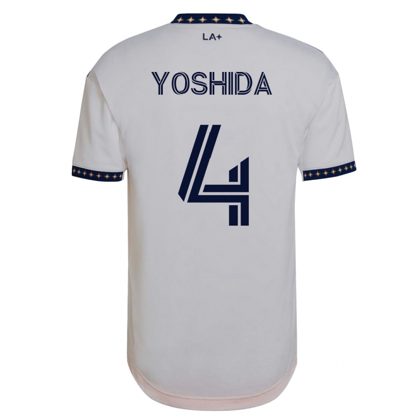 Niño Fútbol Camiseta Maya Yoshida #4 Blanco 1ª Equipación 2023/24