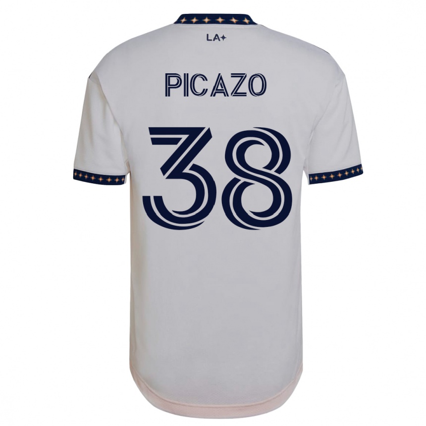 Niño Fútbol Camiseta Axel Picazo #38 Blanco 1ª Equipación 2023/24