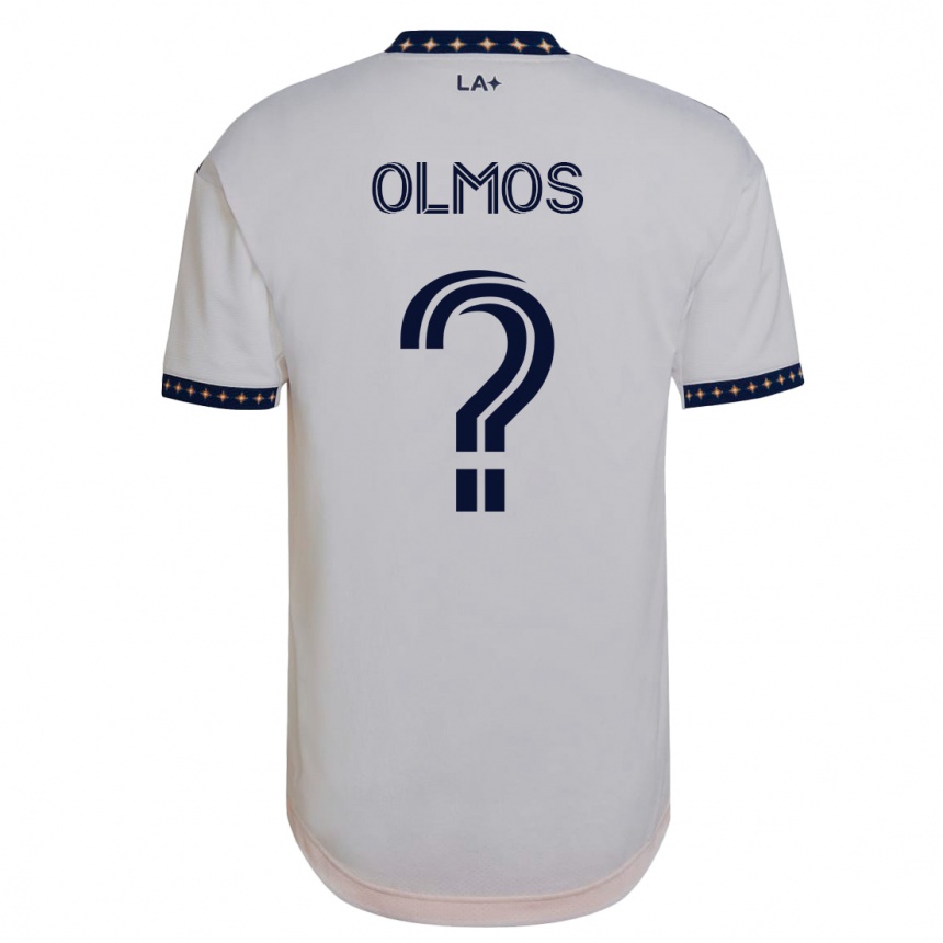 Niño Fútbol Camiseta Justin Olmos #0 Blanco 1ª Equipación 2023/24