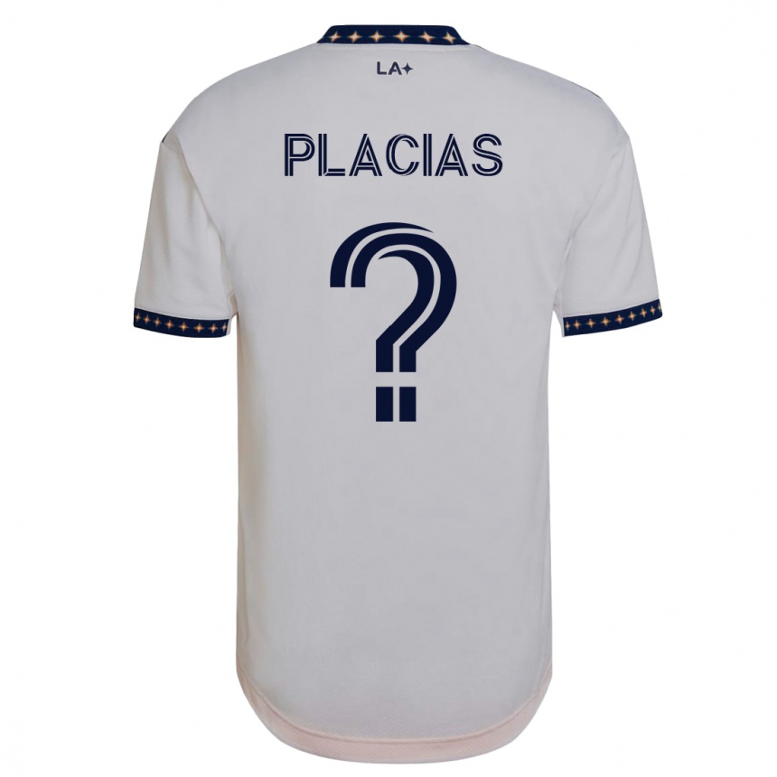 Niño Fútbol Camiseta Julian Placias #0 Blanco 1ª Equipación 2023/24