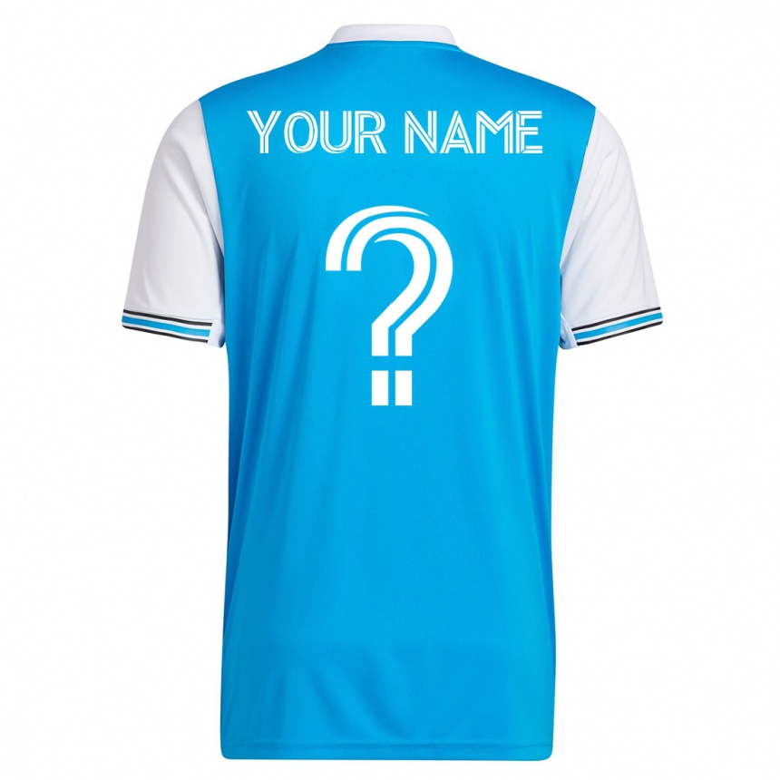 Niño Fútbol Camiseta Su Nombre #0 Azul 1ª Equipación 2023/24