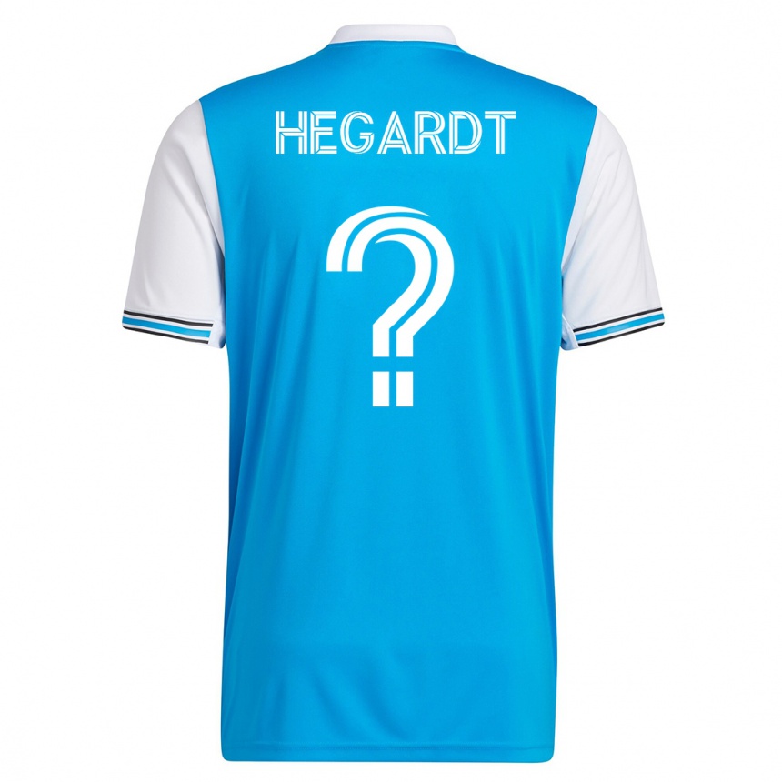 Niño Fútbol Camiseta Chris Hegardt #0 Azul 1ª Equipación 2023/24