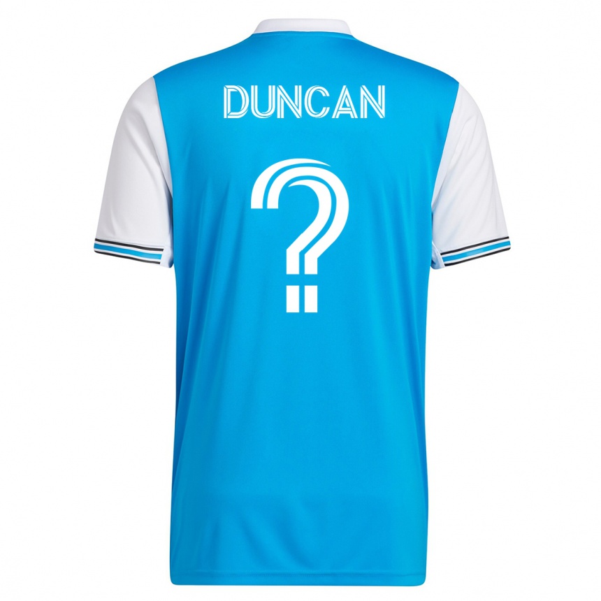 Niño Fútbol Camiseta Samuel Duncan #0 Azul 1ª Equipación 2023/24