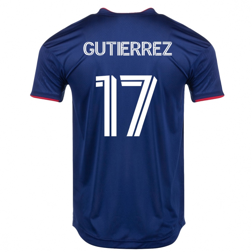 Niño Fútbol Camiseta Brian Gutiérrez #17 Armada 1ª Equipación 2023/24
