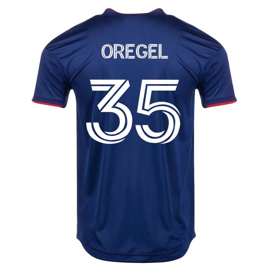 Niño Fútbol Camiseta Sergio Oregel #35 Armada 1ª Equipación 2023/24