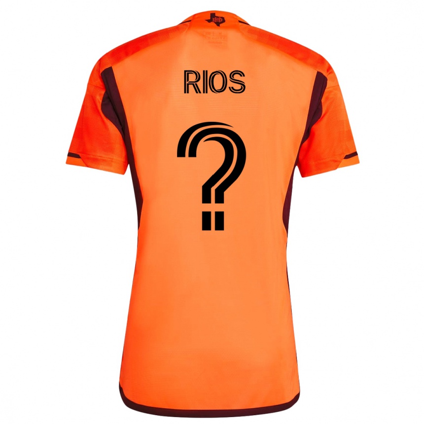 Niño Fútbol Camiseta Daniel Ríos #0 Naranja 1ª Equipación 2023/24