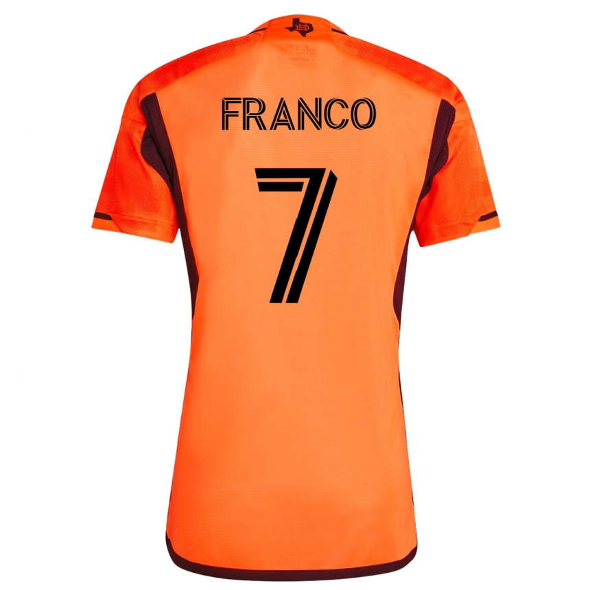 Niño Fútbol Camiseta Iván Franco #7 Naranja 1ª Equipación 2023/24