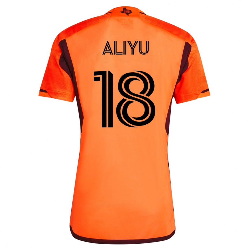 Niño Fútbol Camiseta Ibrahim Aliyu #18 Naranja 1ª Equipación 2023/24