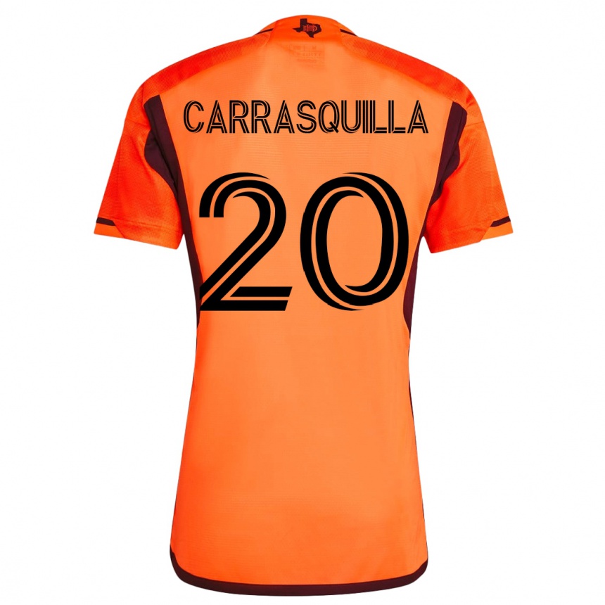 Niño Fútbol Camiseta Adalberto Carrasquilla #20 Naranja 1ª Equipación 2023/24