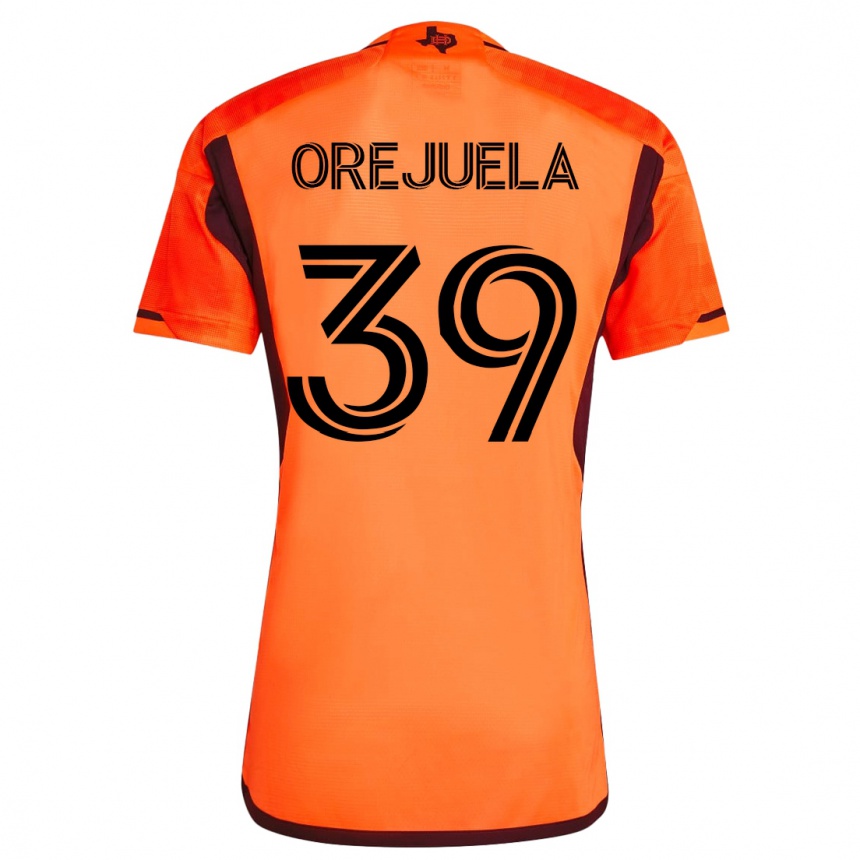 Niño Fútbol Camiseta Jesus Orejuela #39 Naranja 1ª Equipación 2023/24