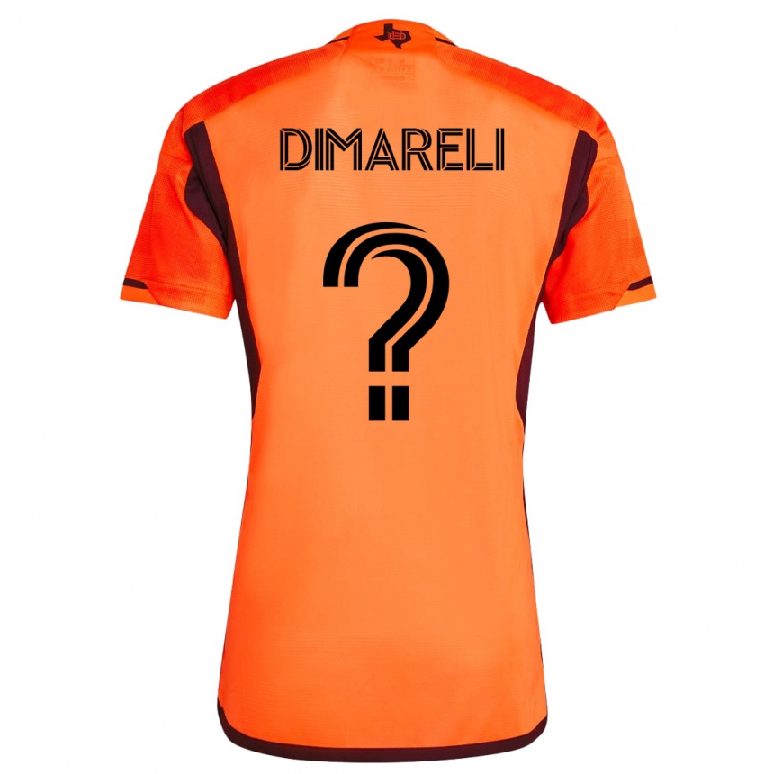 Niño Fútbol Camiseta Mattheo Dimareli #0 Naranja 1ª Equipación 2023/24