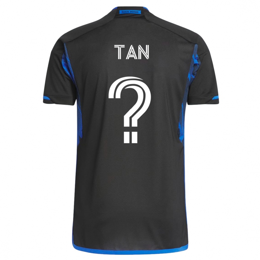 Niño Fútbol Camiseta Oliver Tan #0 Azul Negro 1ª Equipación 2023/24