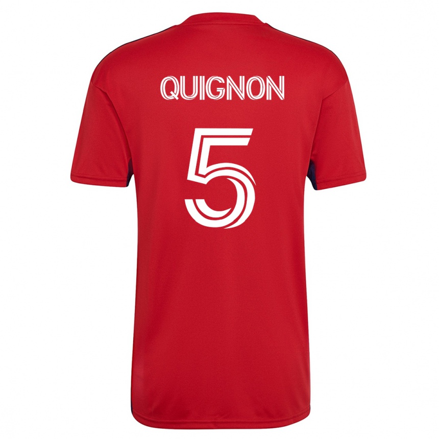 Niño Fútbol Camiseta Facundo Quignón #5 Rojo 1ª Equipación 2023/24