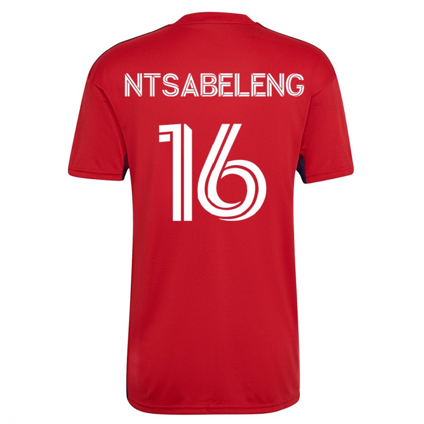 Niño Fútbol Camiseta Tsiki Ntsabeleng #16 Rojo 1ª Equipación 2023/24