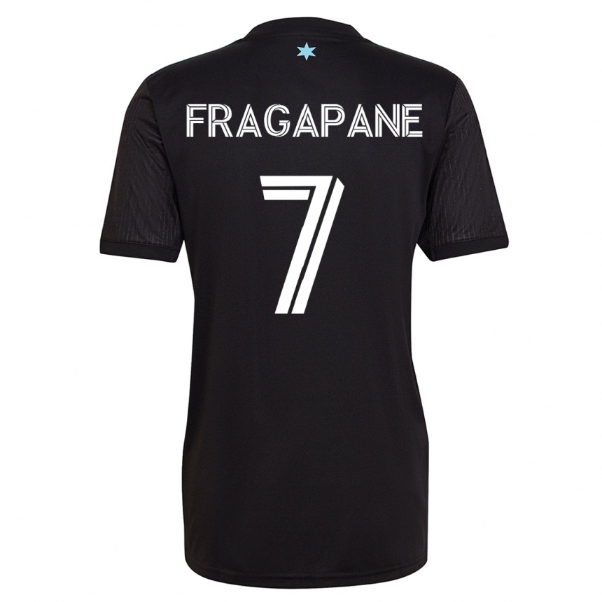 Niño Fútbol Camiseta Franco Fragapane #7 Negro 1ª Equipación 2023/24