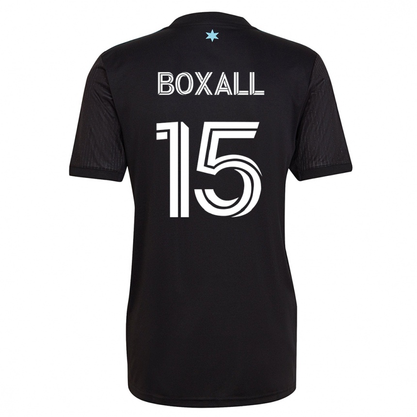 Niño Fútbol Camiseta Michael Boxall #15 Negro 1ª Equipación 2023/24
