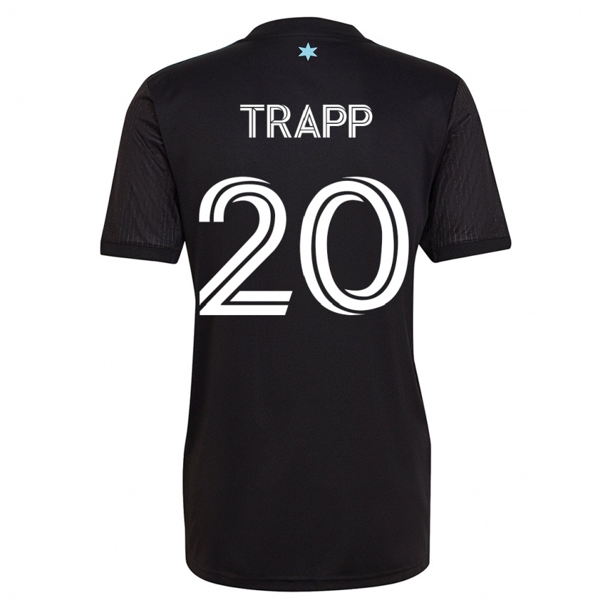 Niño Fútbol Camiseta Wil Trapp #20 Negro 1ª Equipación 2023/24