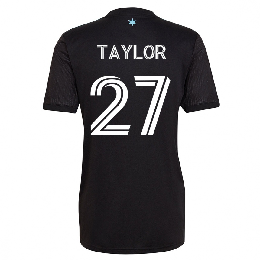 Niño Fútbol Camiseta D.j. Taylor #27 Negro 1ª Equipación 2023/24