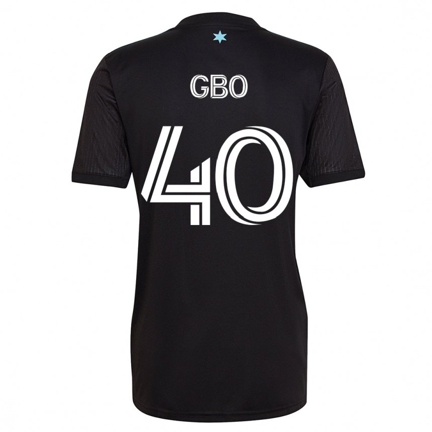 Niño Fútbol Camiseta Cedrik Gbo #40 Negro 1ª Equipación 2023/24