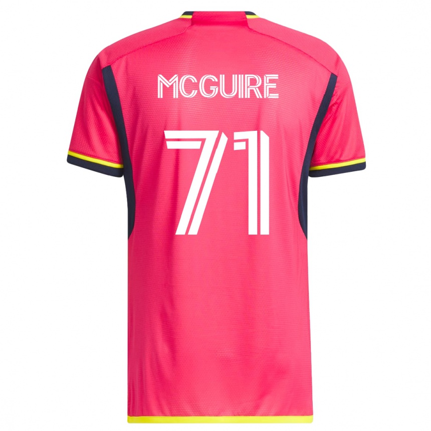 Niño Fútbol Camiseta Nolan Mcguire #71 Rosa 1ª Equipación 2023/24