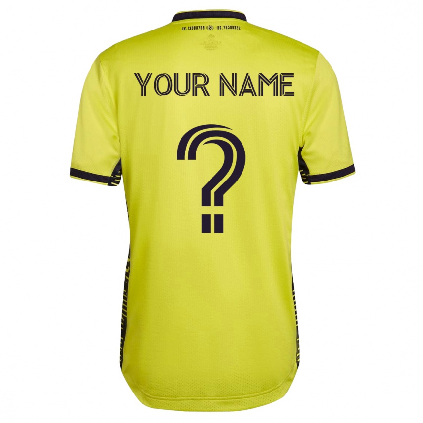 Niño Fútbol Camiseta Su Nombre #0 Amarillo 1ª Equipación 2023/24