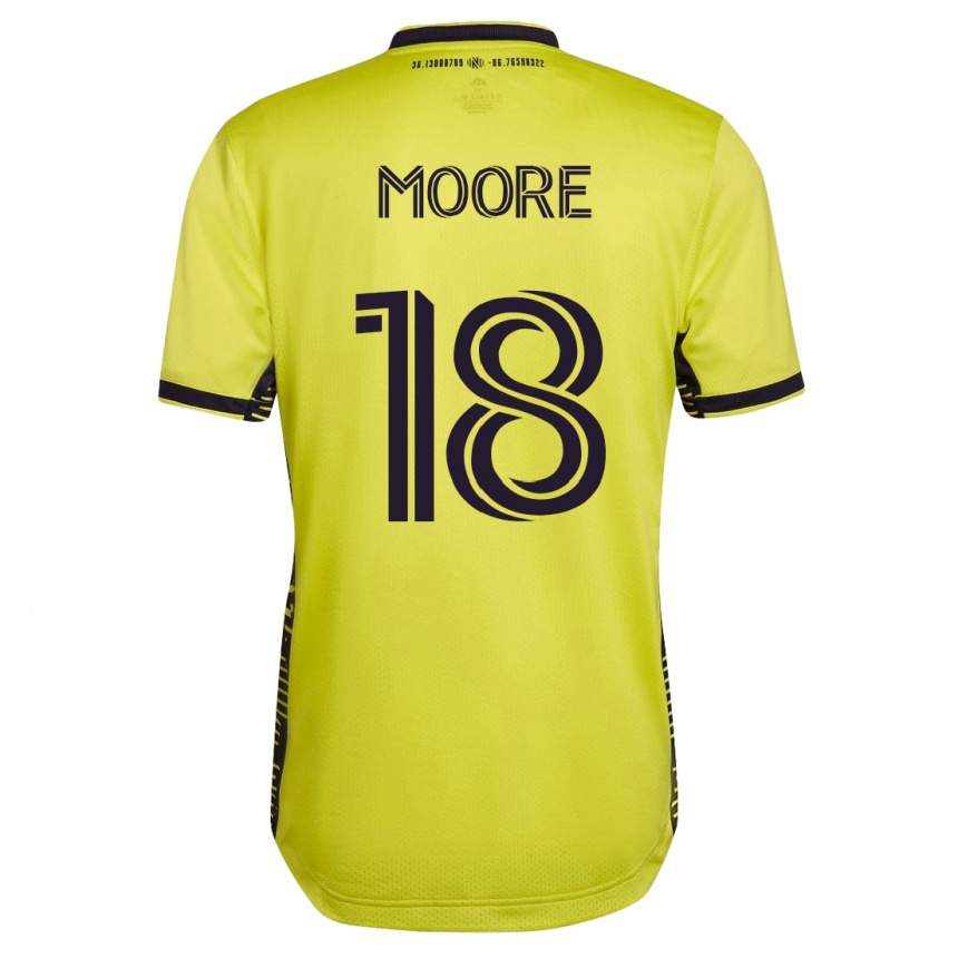 Niño Fútbol Camiseta Shaq Moore #18 Amarillo 1ª Equipación 2023/24
